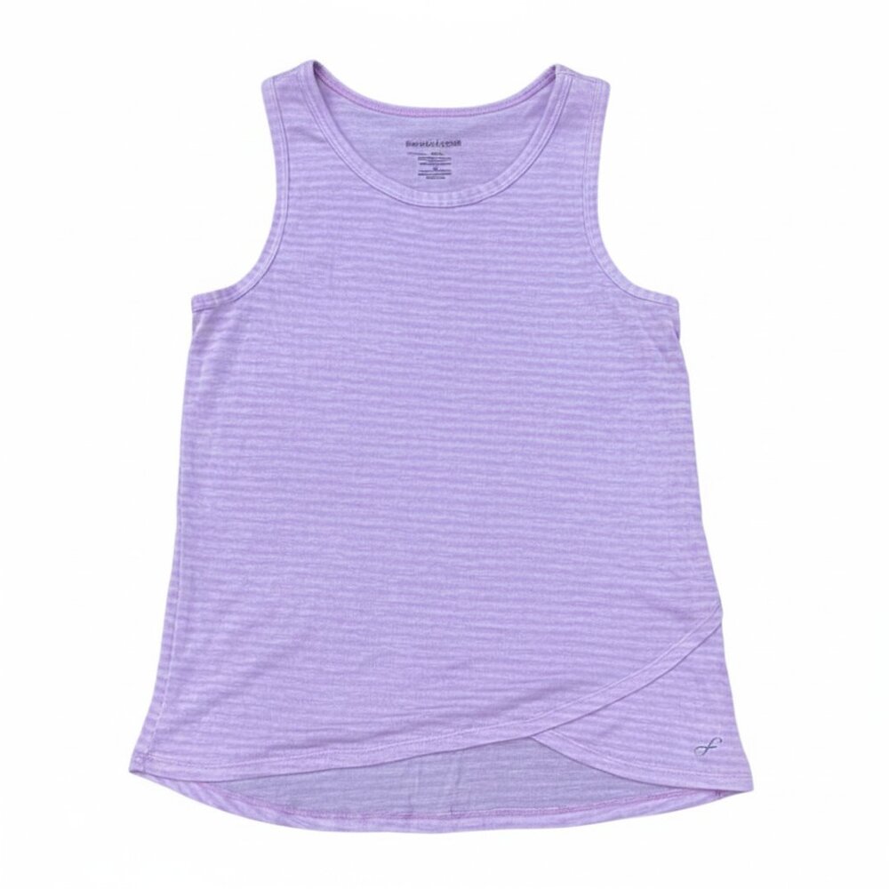 Freely Girls' Cross Over Hight Low Front Hem Scoop Neck Pink Tank Top XL NEW